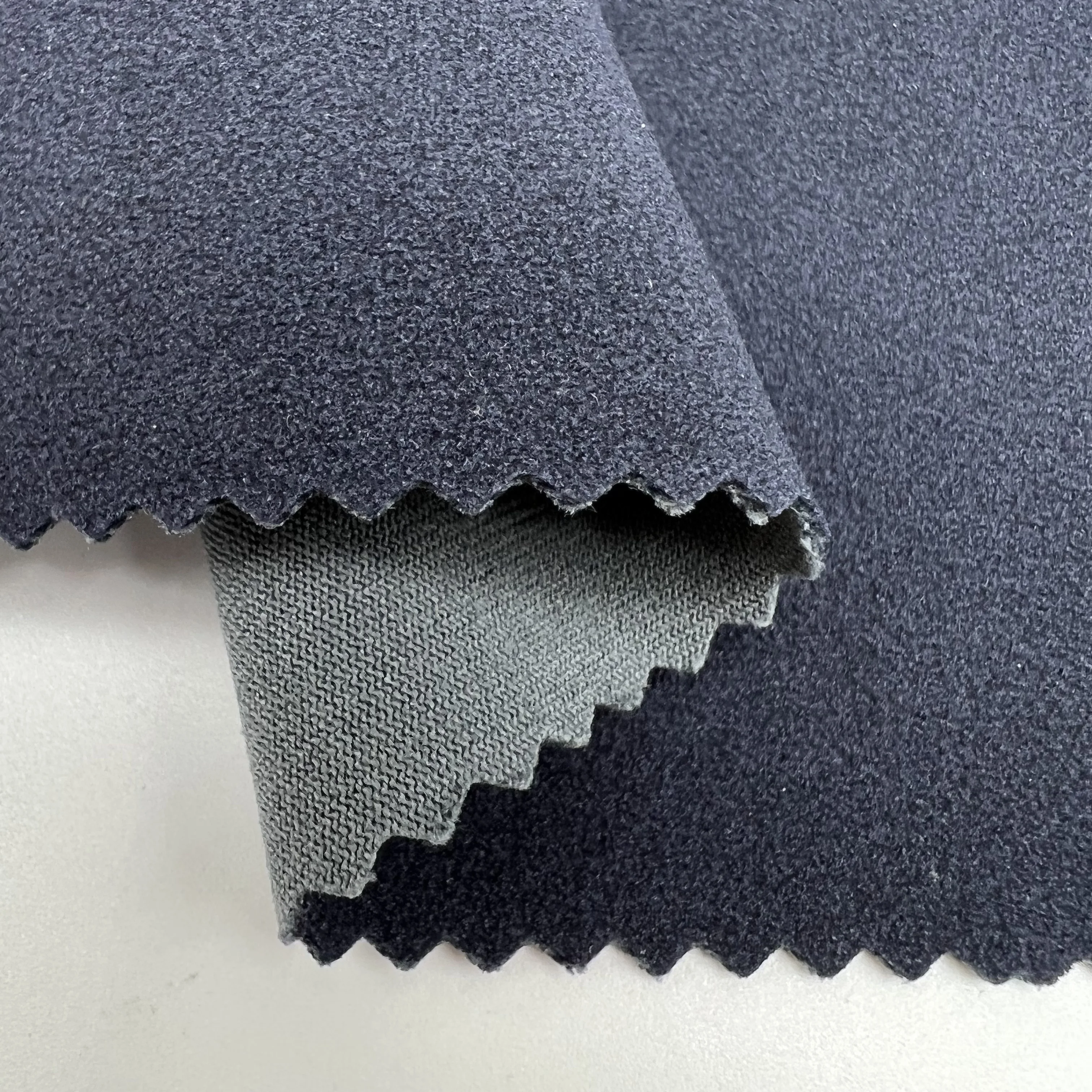 Wholesale Faux Rexine Leather Wear-Resistant Microfiber Flocking Pu Synthetic Suede Leather Fabric Supplier For Footwear