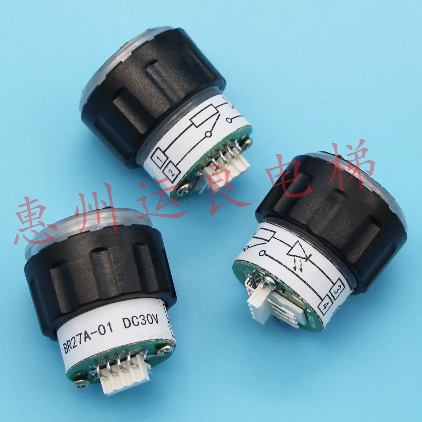 Original Elevator Parts Otis Push Buttons BR27A Concave Round Button Kone