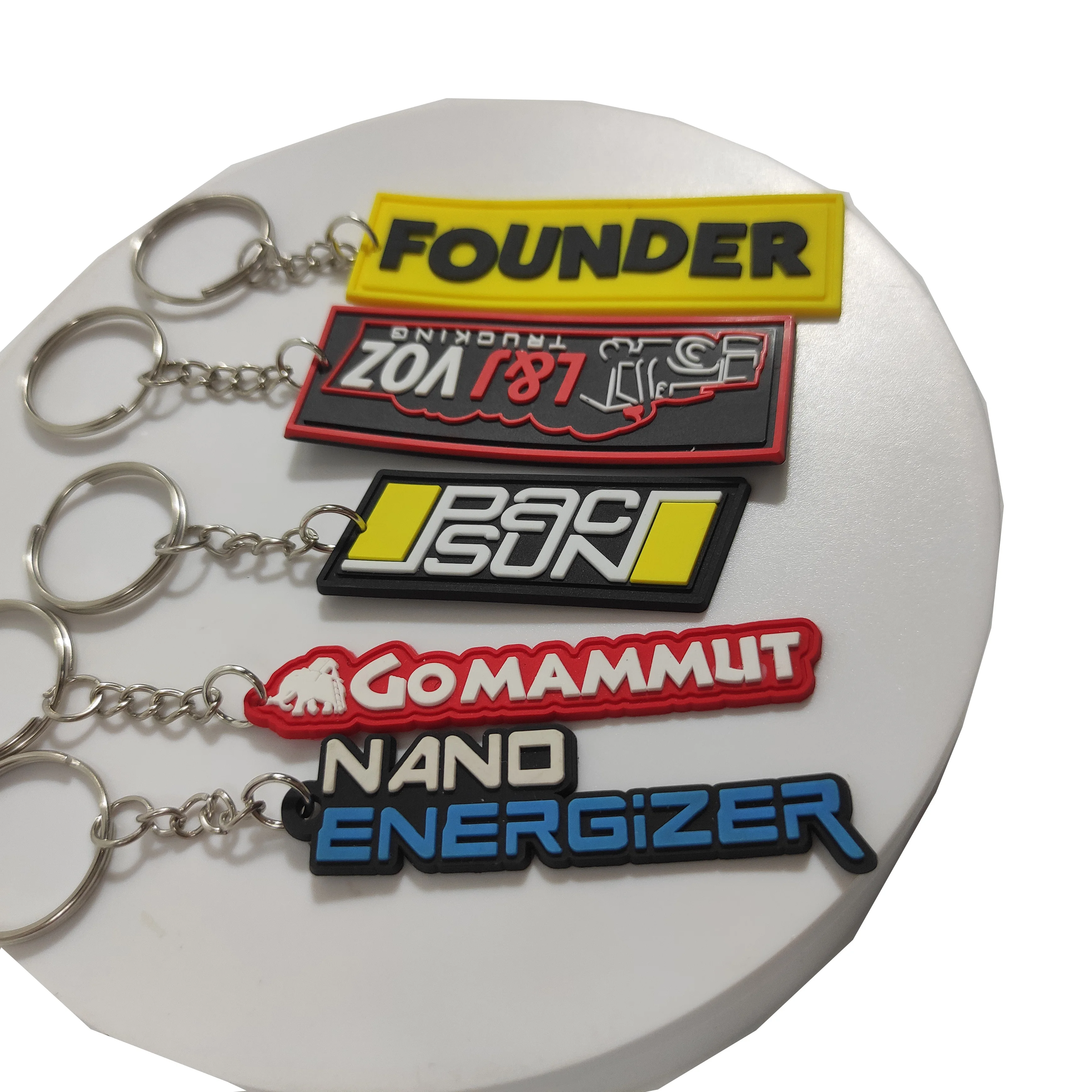 Custom logo keychain 3d pvc keychain Silicone Keyring pvc rubber key ring Personalized customizable keychain
