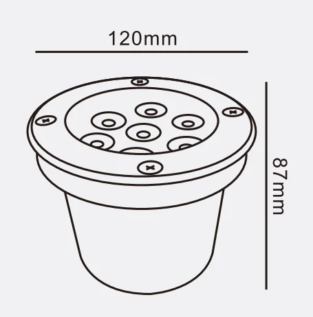 5W/7W  IP67 Outdoor Light Waterproof Garden Underground Lights