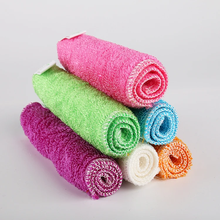 Поддержка производителя для пользовательских бытовых столовых приборов инструменты для протирания посуда из бамбукового волокна