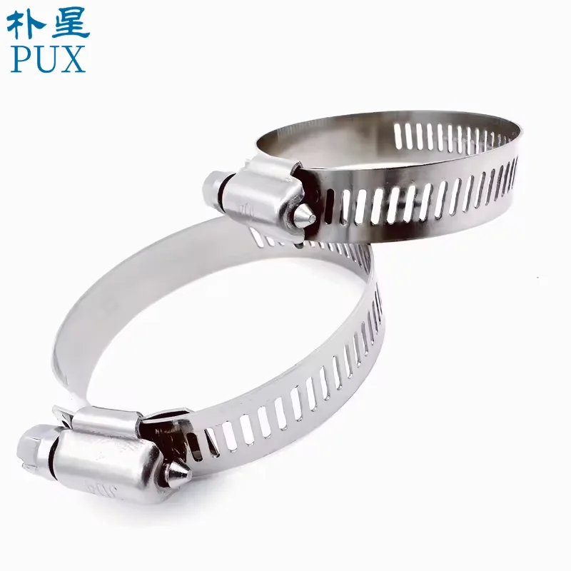 Hose Clamp Types American of Hose Clip Hydraulic Heavy Duty 201 304 316 Stainless Steel Hose Clamp