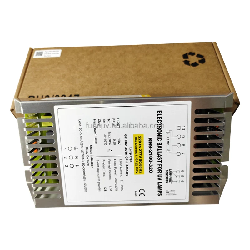 RH9-2100-320 200-320W Ultraviolet UVC Lamp DC 5V  Signal Preheat Start Electronic Ballast