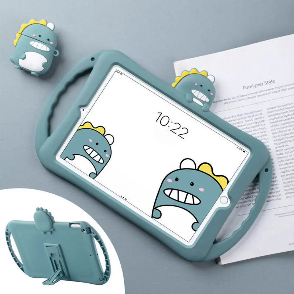 Manufacturer Custom Eco-friendly Dinosaur Pattern All inclusive Silica Gel Mobile Phone Case