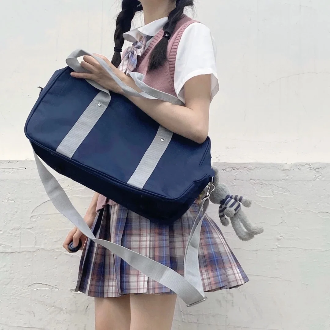 Japanese JK Uniform School Backpack for Students Single Shoulder Portable  Bag with Computer Packaging bag