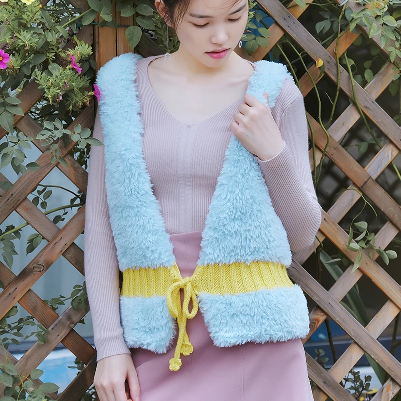 Yarncrafts Trendy Imitation Rabbit Fur Fluffy hand knitting crochet chunky knit yarn