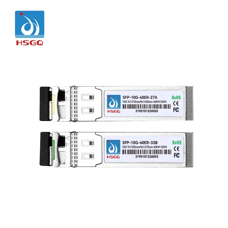 HSGQ 10g 40km LC BIDI SFP Module otdr fiber optic Transceiver to gigabit switch