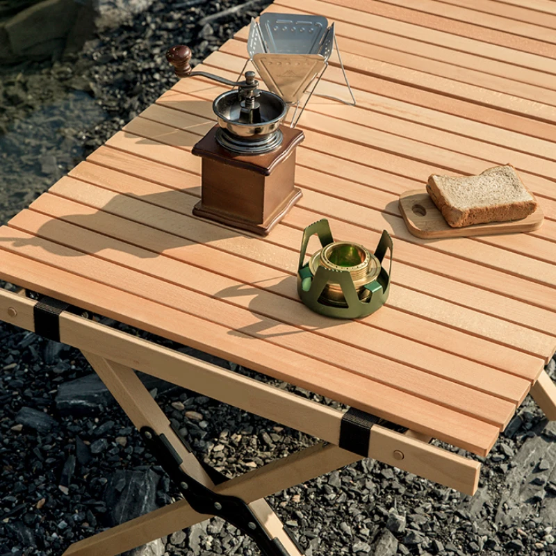 Wholesale Lightweight  Aluminum Alloy Egg Roll Folding Table New Style Outdoor Picnic Table