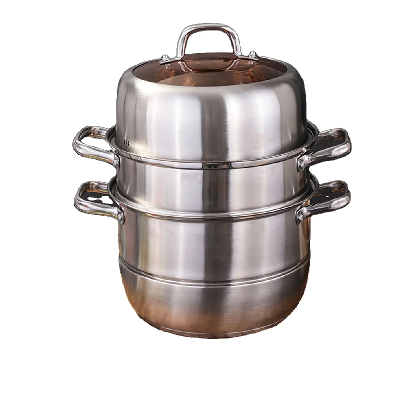 multi-layer steamer pot Thermally insulated food steamer Distinctive stainless steel steamer set
