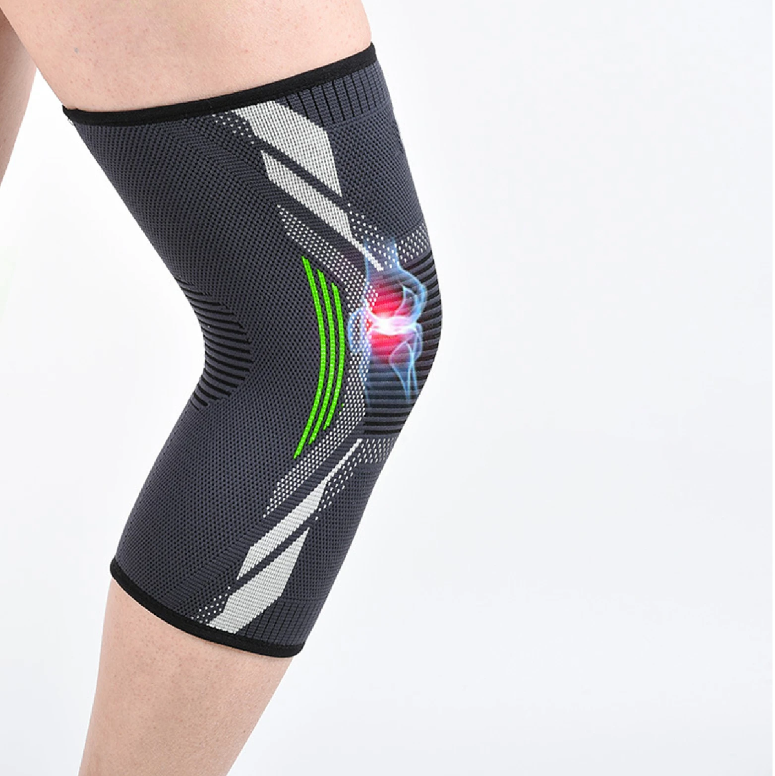 Feiyali хорошего качества коленные рукава Тяжелая Атлетика 5 мм компрессионные коленные рукава коленный бандаж