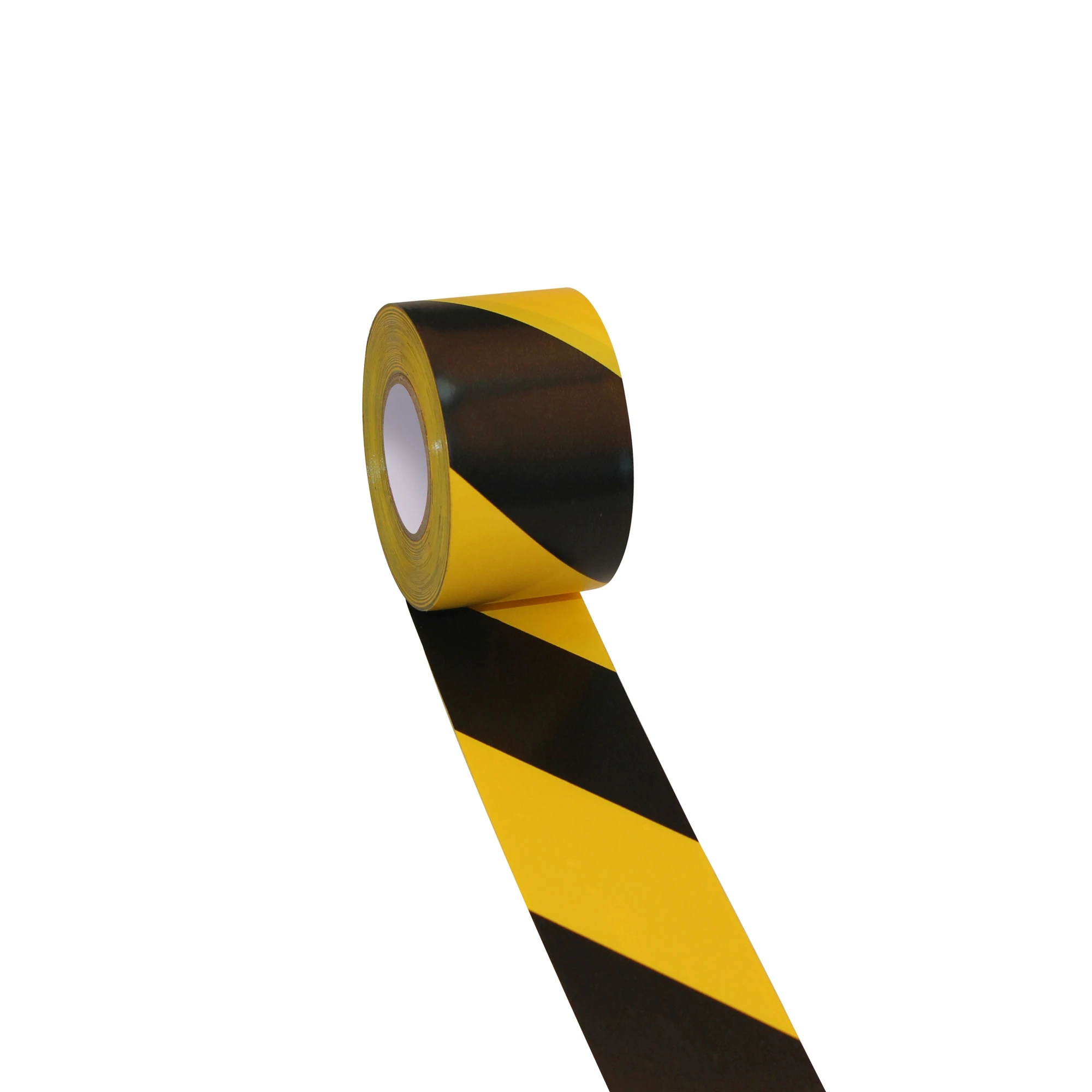 Manufacturer Durable High visibility PVC hazard warning tape for Floor Lane Marking Facility warning