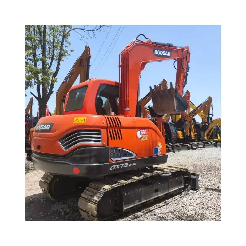 Используемый doosan dx75 мини-экскаватор оригинальный dx60-9 dh60 dx55 dx60-7 dx80 dx75-9C б/у Doosan 55 60 75 80 низкая цена