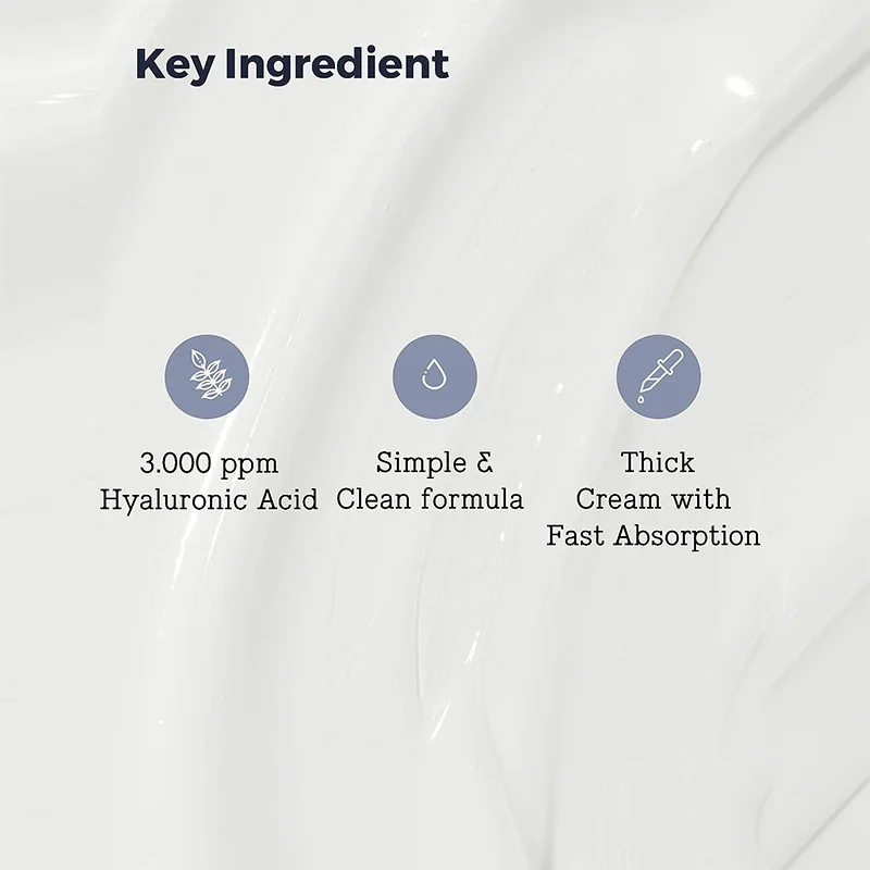 COSRX Korean Skin Care Hyaluronic Acid Intensive Cream Long-Lasting Hydration Moisturizing Face Cream 100g Treatment Effect