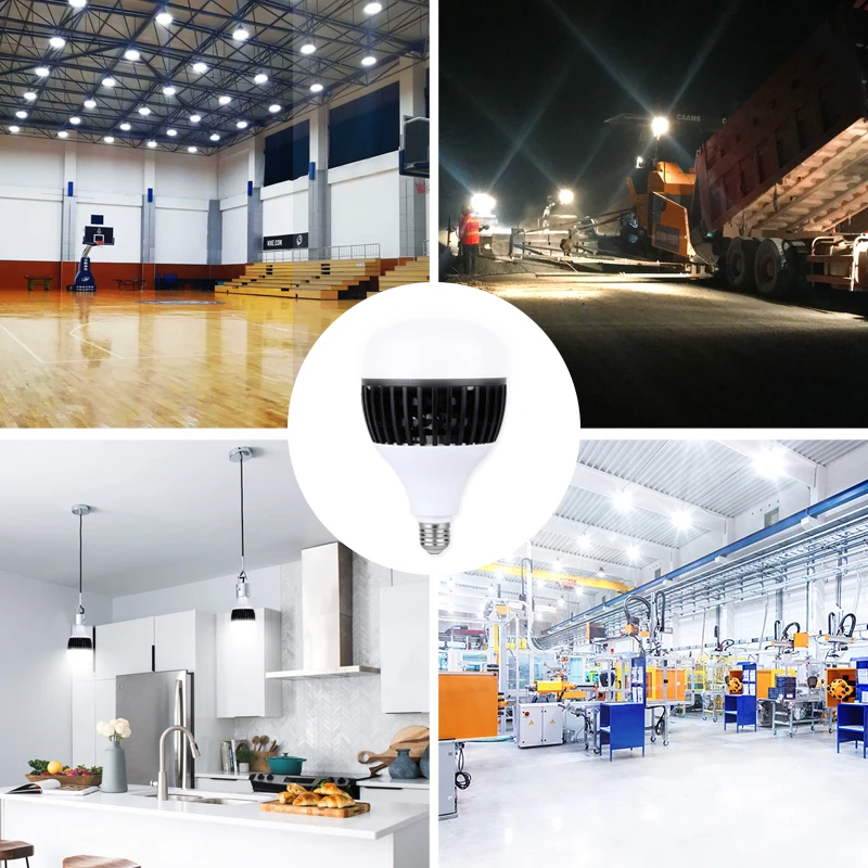 50W 80W 100W 150W High power led bulb raw material 5730 SMD OEM/ODM led light bulb E27 led lamp cool white led bulb manufacturer