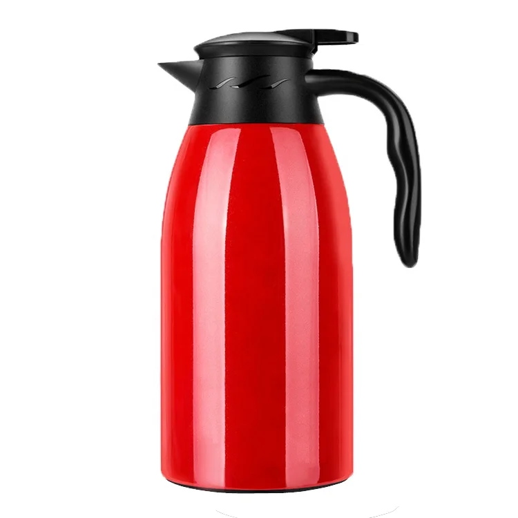 hot 2L water vacuum flasks coffee pot large steel thermos tea pot double wall stainless steel vacuum flask thermos water jug