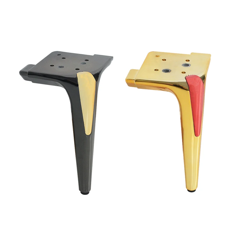 Manufacturing Factory Luxury Custom Brass Metal Metallic Chrome Bed Sideboards Feet Furniture Cabinet Sofa Legs For Sofa