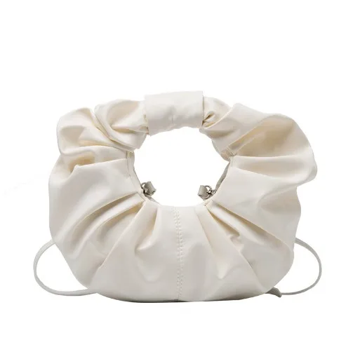 2021 New Arrival Custom Travel Waist Bag Summer Lady Handbag Cloud Tote Bag With Ruffle