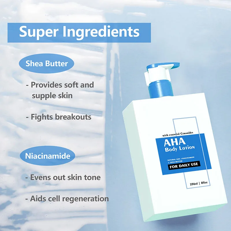 CALFLYN organic moisturizing Vitamin C brightening skin whitening aha body lotion