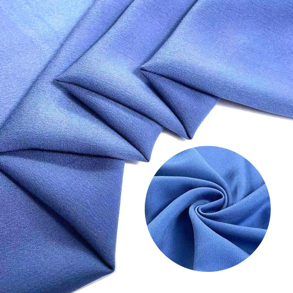 High Quality 100% Polyester Crepe Silk Satin Fabric Solid Satin Fabric For Dress Shirt  with Quick Delivery Time