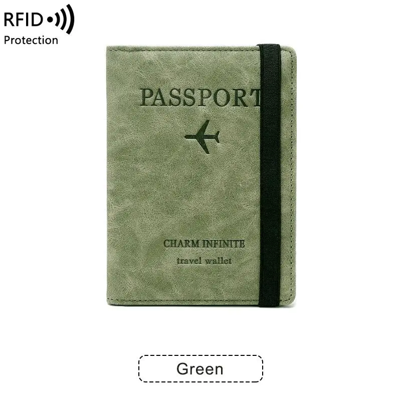 Travel Accessories Pu Portable Id Bank Card Passport Holder Custom Hot Multifunctional RFID Blocking Business Fashion Customer