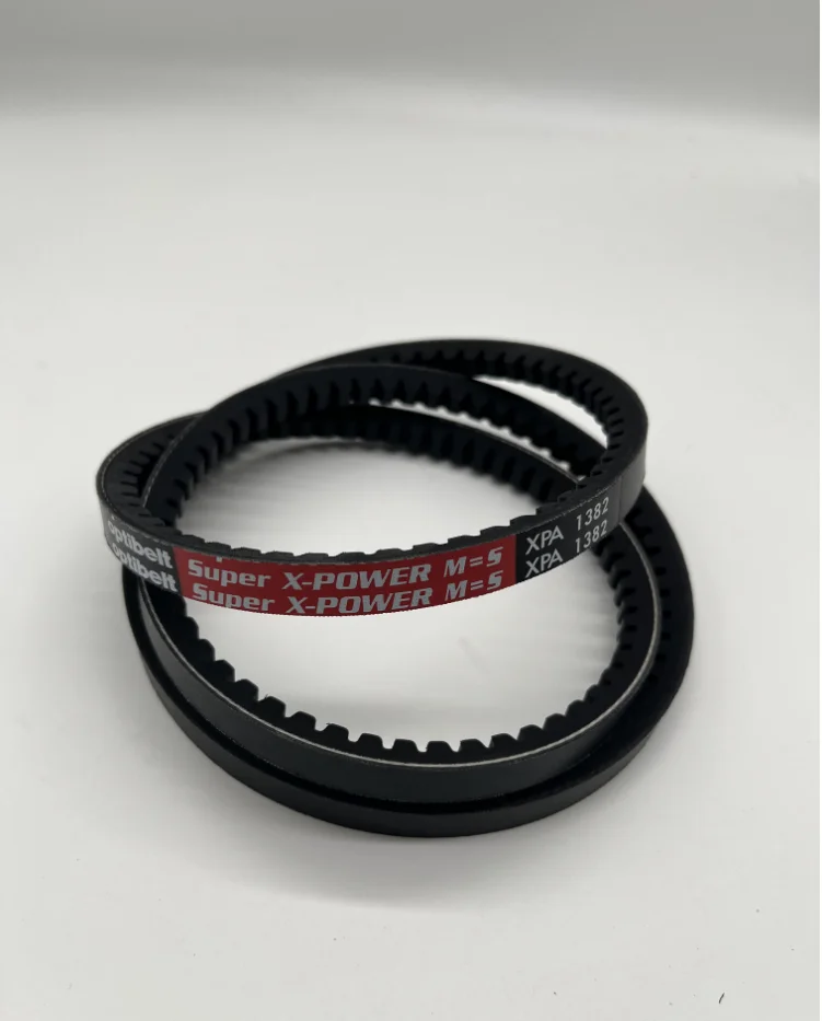 Raw Edge Cogged V-Belt XPA 1382 Industrial Metric Flat Drive Rubber V Belts XPA V Belt