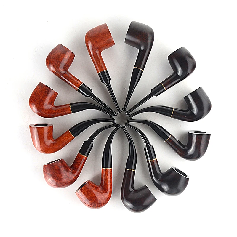 Tobacco Smoking Briar Pipe Smooth Finished 9mm Filter Alba Series Pipe Shape #ALB Special Offer Free Shipping