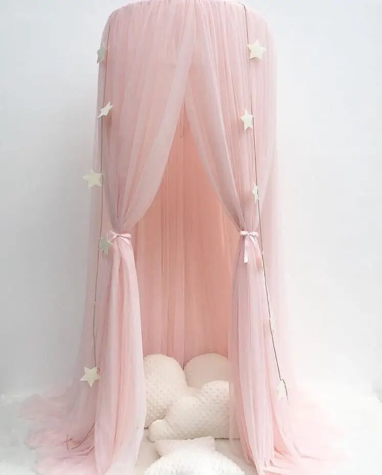 Ins детская комната купольная Корона мечта палатка занавеска для кровати пряжа игровая детская игровая палатка для детской кроватки москитная сетка детская кровать с москитной сеткой