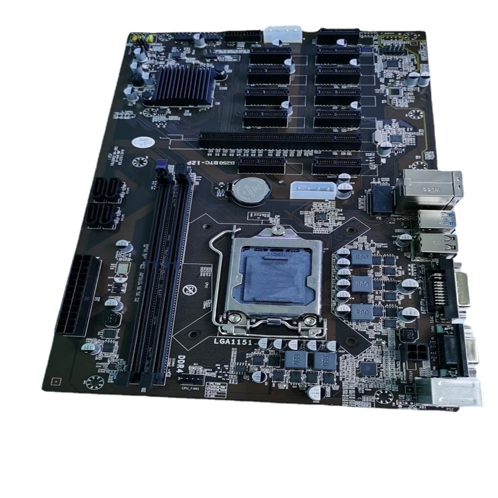Hot Selling 12 Graphics Cards 12 GPU motherboard B250BTC-12P with Intel B250 Chipset