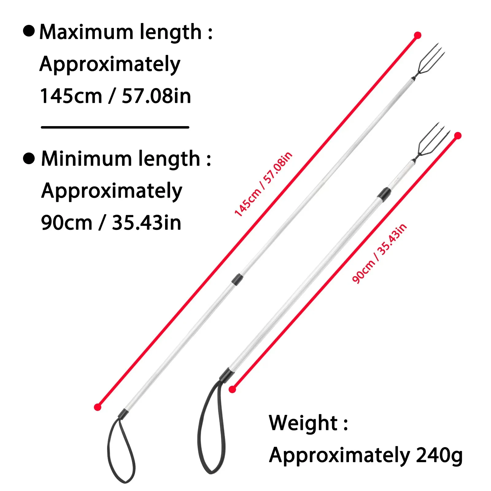 Byloo Pole Spear High Quality Pole Spear Length Spearfishing Handspear