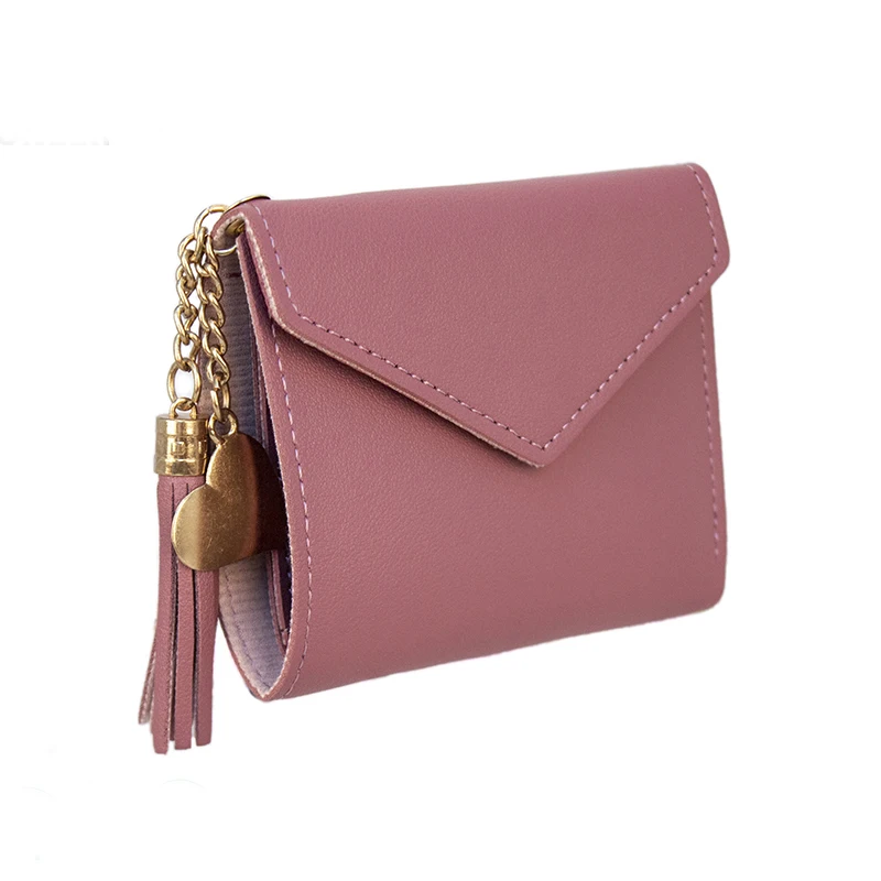 New Style Fashion Handbags Small Short Cheap Mini Cute Slim PU Leather Wallets For Woman Ladies Girls Stylish Purses