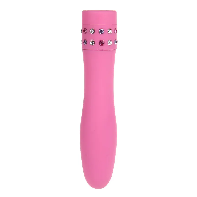 Diamond decoration mini bullet vibrator battery power waterproof female sex vibrator