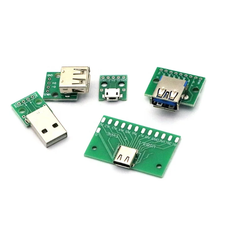  «Сделай сам» 24pin USB 3 1 Тип C штекер и гнездо разъем типа SMT с печатной