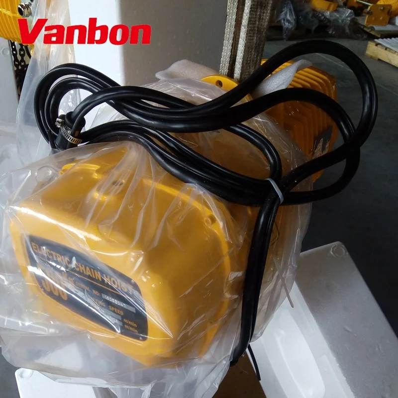 Vanbon Low Noise fast shipping overhead crane used electrical chain hoists for sale