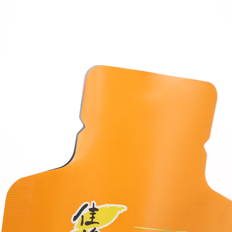 High quality custom logo bottle shaped pouch beverage injection packing bag soft special shape plastic sauce bag