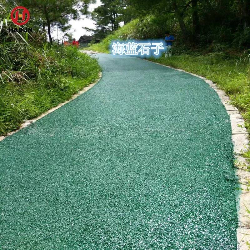 Factory Supply Garden Natural Tumbled Round Green Stone Pebble for Sale