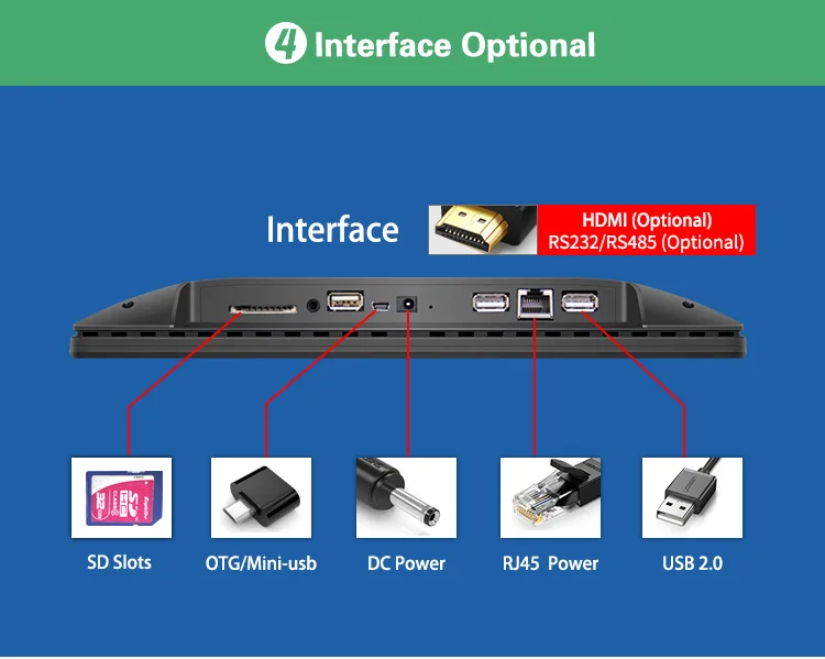 Facial recognition 10.1 inch poe tablet for smart fitness system