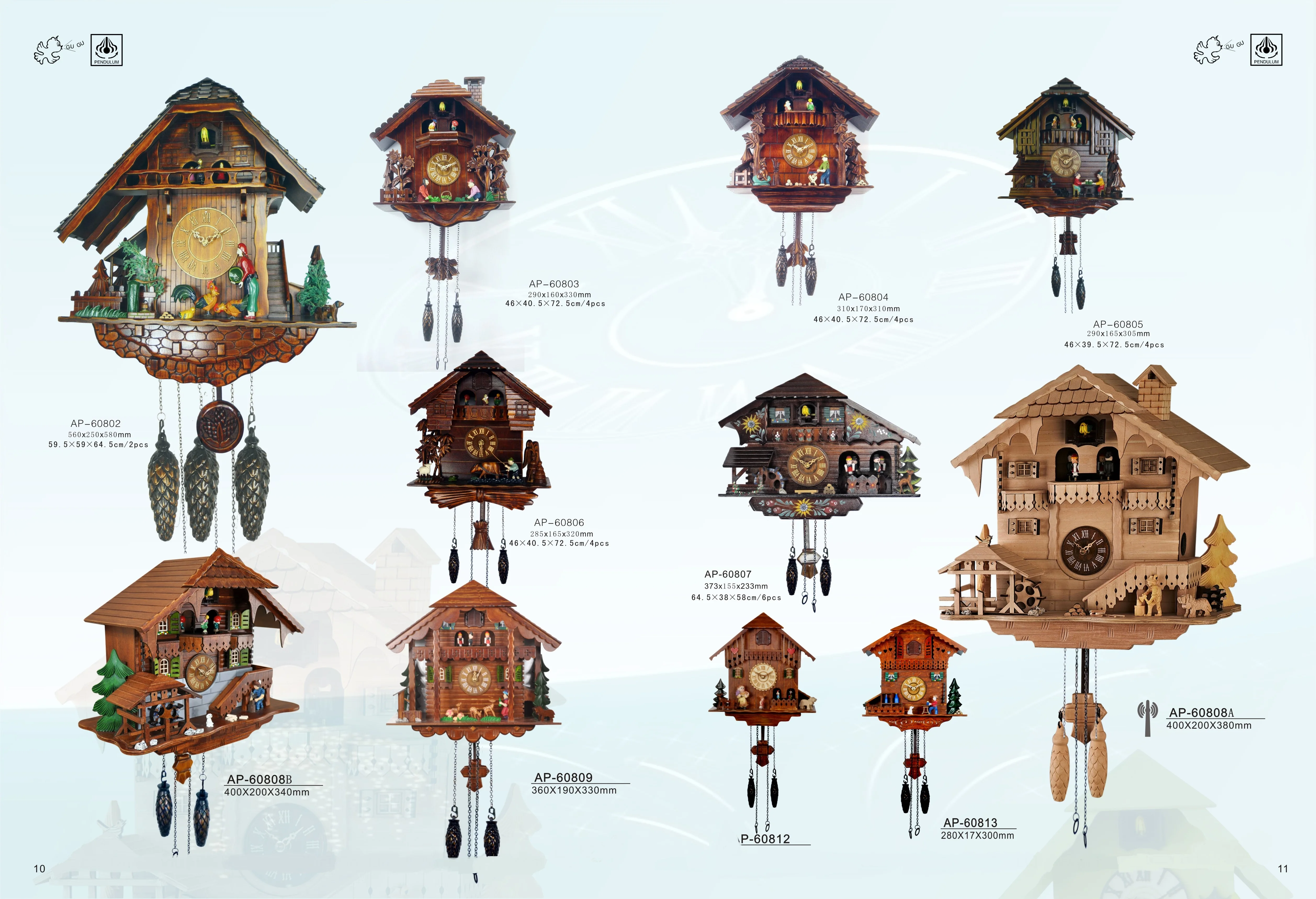 quartz cuckoo clock movement mechanism with bird come out YOUNGTOWN movement