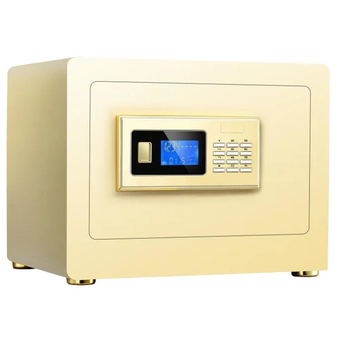 Time locking container steel plate safe box with interior capet for guest room