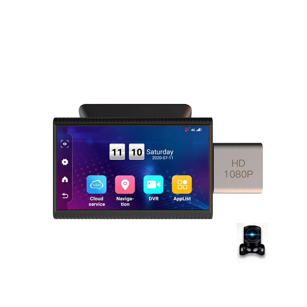 Новое поступление мини 3 'IPS экран GPS для парковочной системы Android 4G Dual Dash Cam