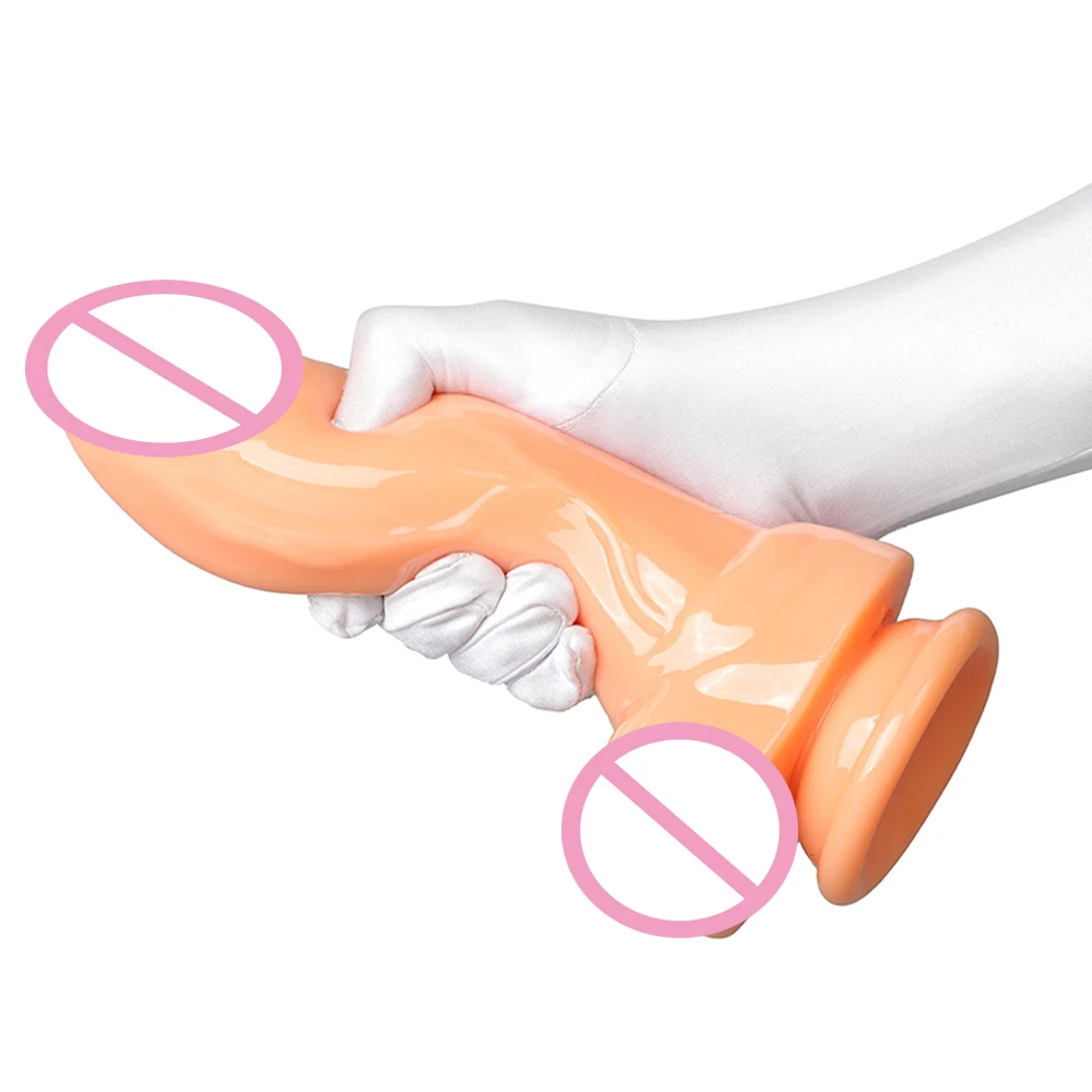 Ultra Passionate Adult Sex Toys Plastic Rubber Silicone Dildos Artificial Penis Huge Big Penis Dick Dildo for Lesbian Women
