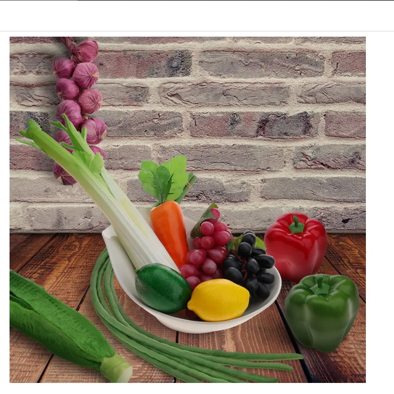 High quality artificial vegetable fruits for display and decoration