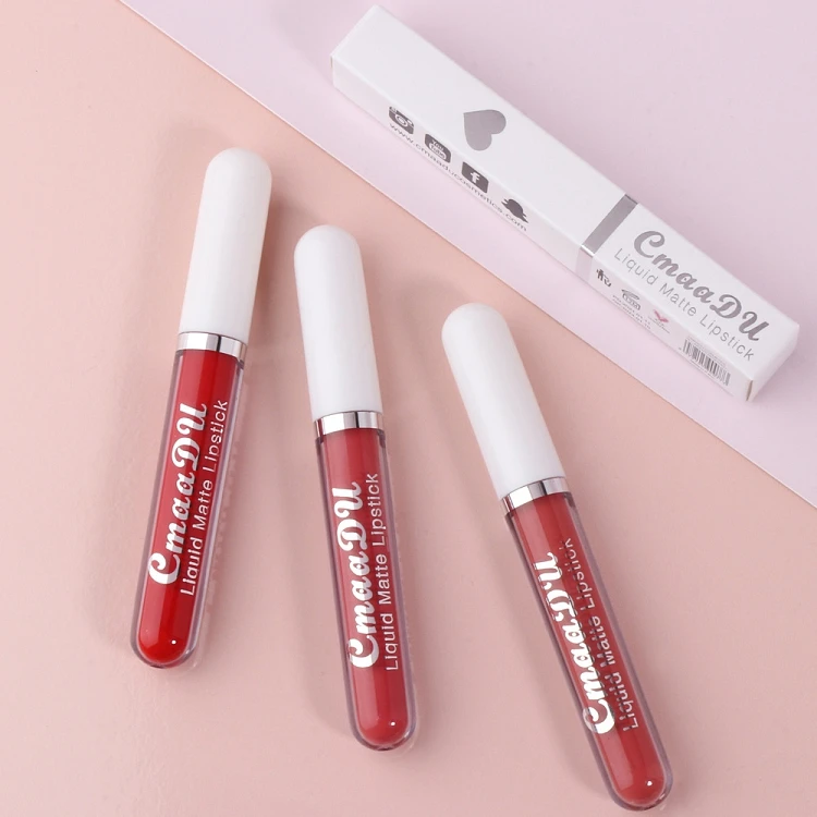 Hot Selling Private Label Beauty Cosmetics Waterproof Matte Liquid Lipstick Custom Makeup Lip Gloss