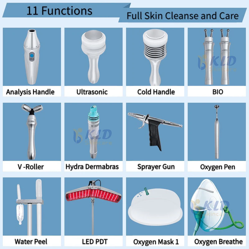 Чистый кислород водной струйной машинки для отшелушивания лица 7 видов цветов СИД ПДТ акне лечение отбеливания кожы spa Оборудование
