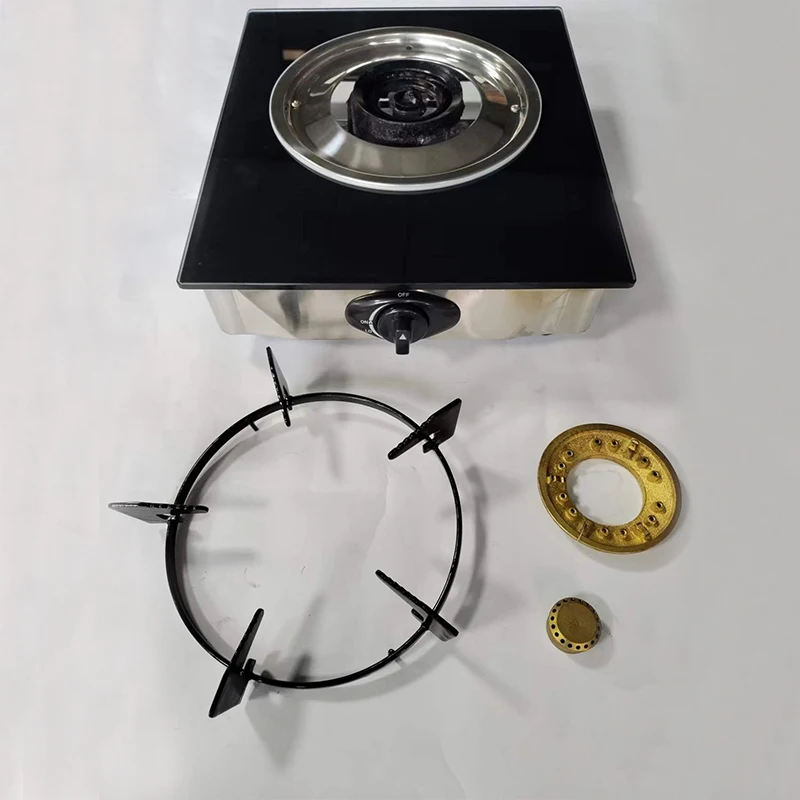 Asia popular high combustion efficient tempered glass tablet 1 burner propane Gas stove gas cooktop