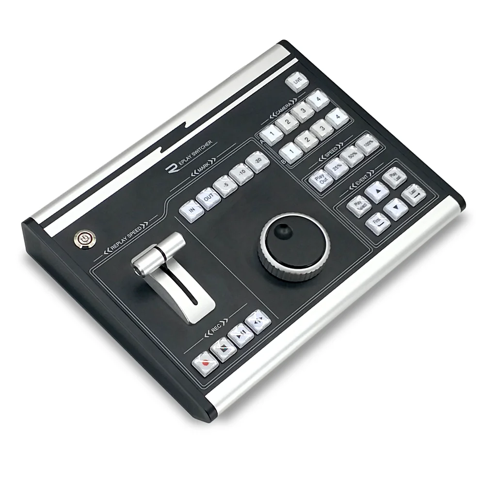 Newly arrive Multi-function slow motion playback keyboard video vmix  switcher panel with control T-bar  from factory