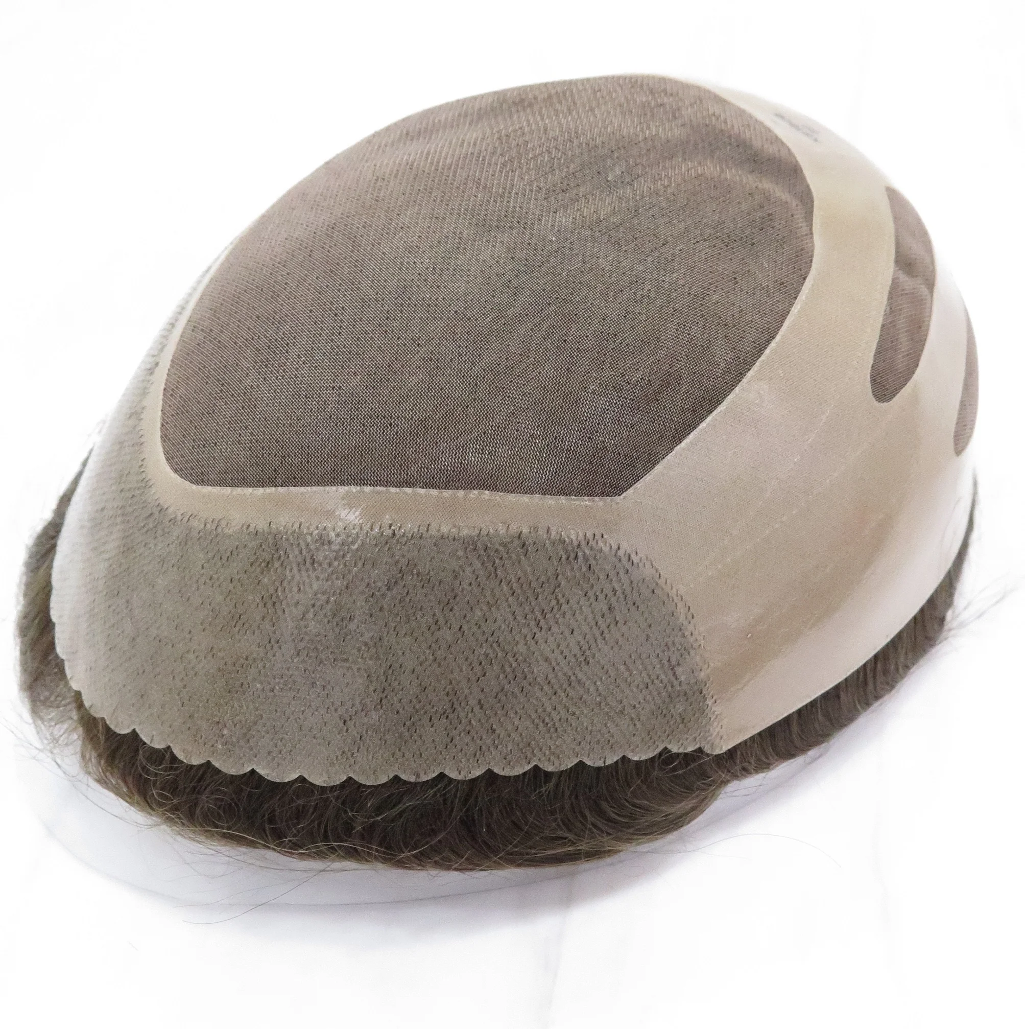 Бонд 100% подвергавшиеся химическому воздействию) волосы парик надежный прочный Крепежный ремень подойдет как для повседневной носки, так NPU основание накладки из искусственных волос для мужчин индийские волосы парик из натуральных волос для мужчин