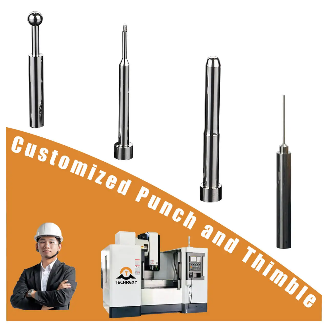 High quality SKD11 SKH51HSS Carbide SUS steel punch pins