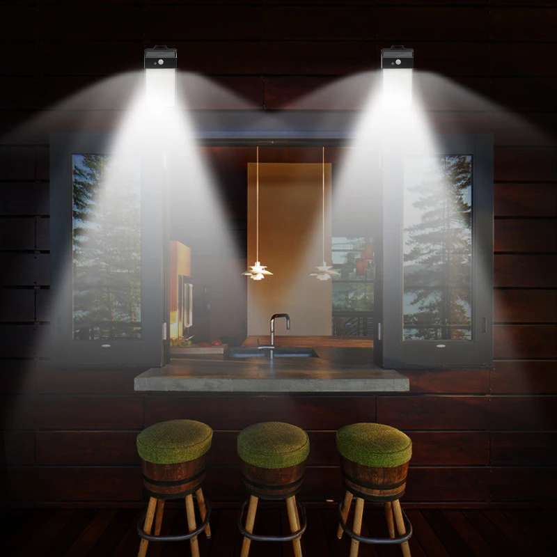 Manufacturer Wholesale Ip65 Waterproof Rechargeable Battery Solar Motion Sensor Gate Corner Light Wall Light Outdoor Restaurant