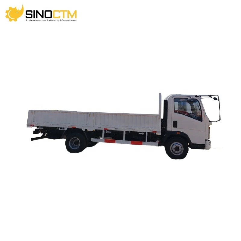 Sinotruk Howo 160hp 5T-10T Cargo Trucks 6 Tires Side Wall lorry trucks for Transportation