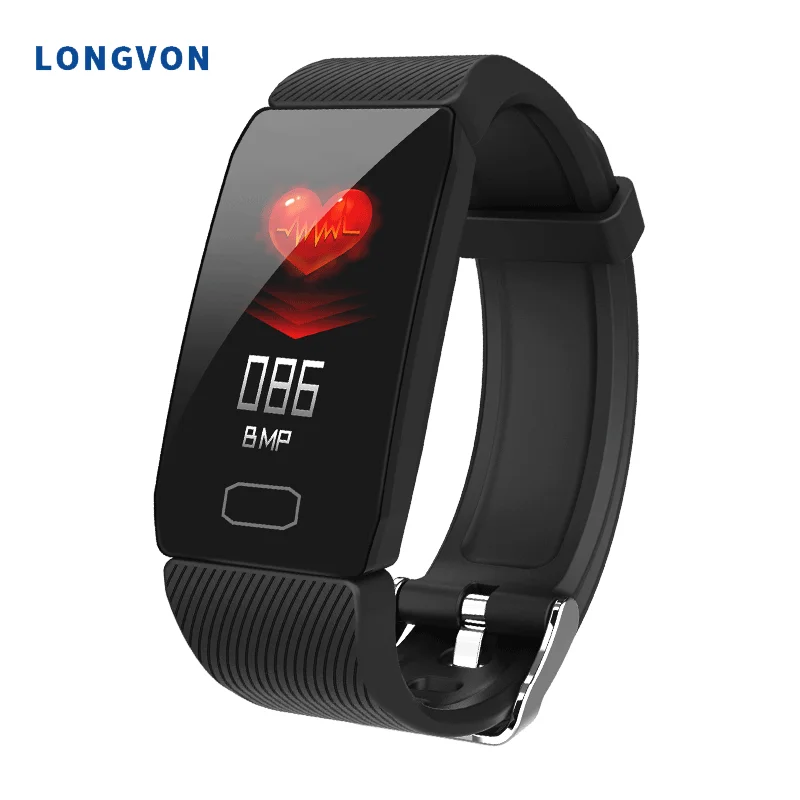  Новый 2020 1 3 дюймов сенсорный экран Смарт-часы Ip68 Smartbracelet Q1 для мужчин и женщин в форме сердца крыса мониторинга спортивный браслет занятий